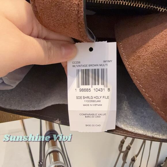 NWT Coach CCZ26 Hadley Convertible Crossbody Bag Vintage Brown Gold Multi - Picture 8 of 8